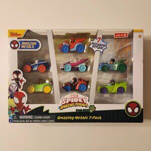 Disney Spidey & His Amazing Friends Metals Vehicles 7pk Toy New With Box